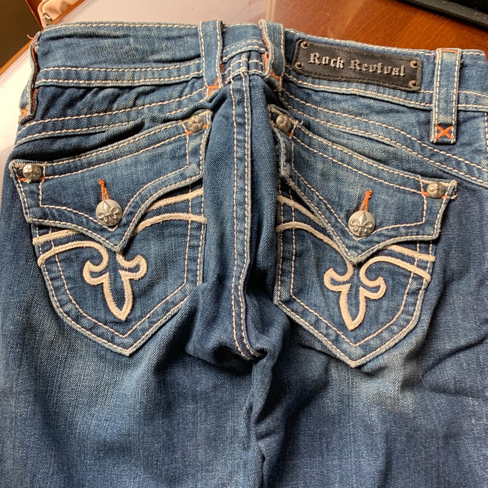 Like new Rock Revival pants. Stephanie Boot 26.
